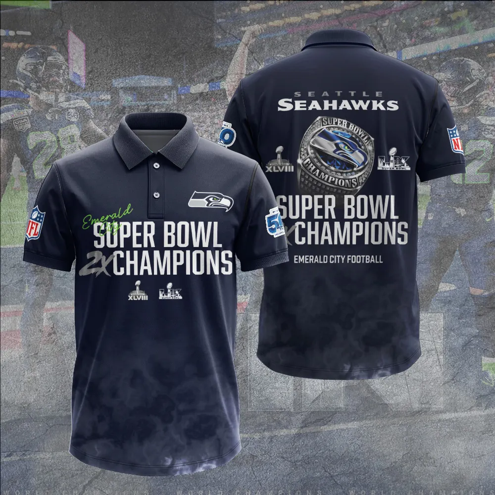 SS x NFL Super Bowl LX Champions V3 3D Shirt DDT NTL