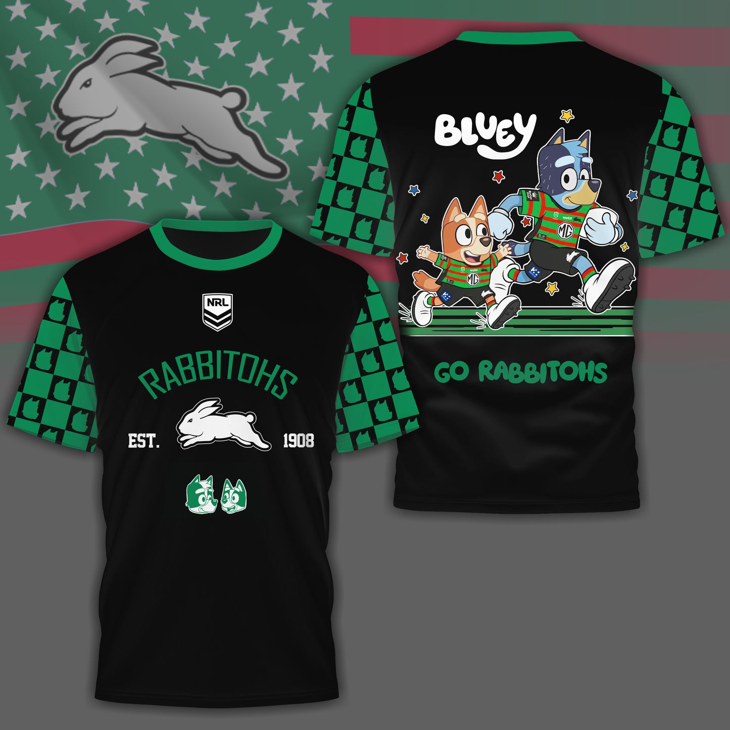 SSR x NRL Premium Bluey 3D Shirt DDT TTTZ