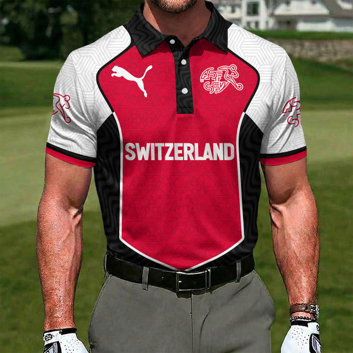 Switzerland x World Cup 2026 Classic Polo Shirt DDT NTL
