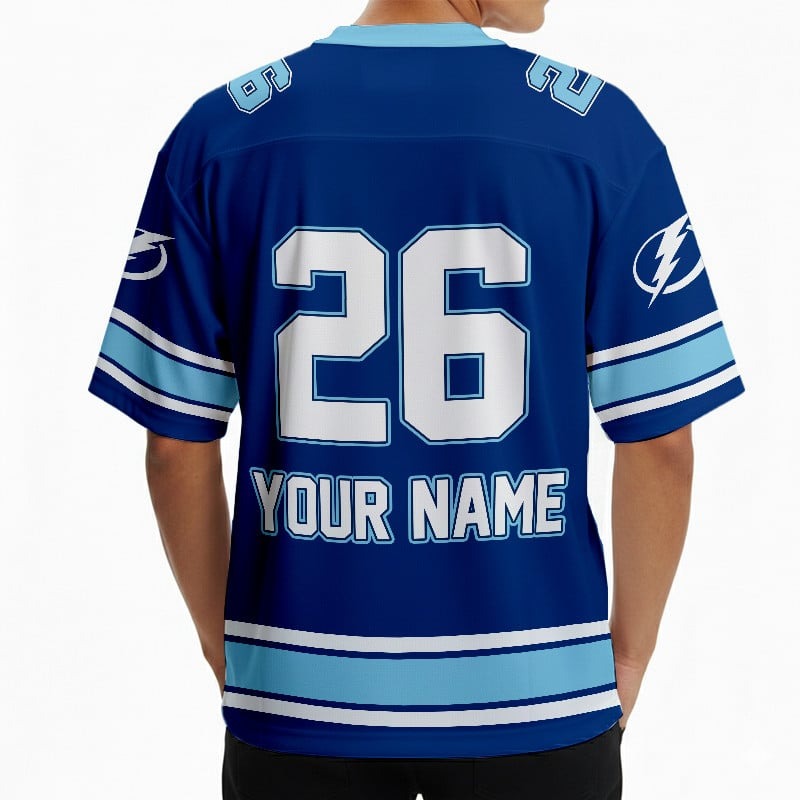 TB x Hockey Ice Short Sleeves Jersey Shirt Custom Any Number Gift DDT TTTZ