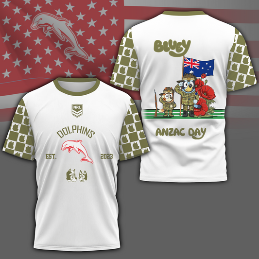 TD x NRL Anniversary Anzac Day Shirt DDT LBN