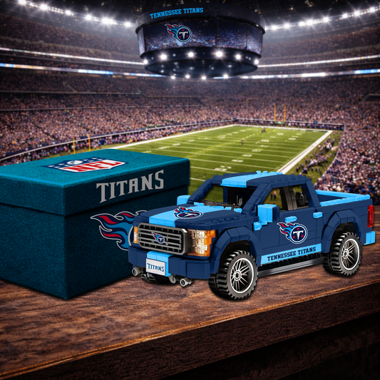 TEN X NFL Football-themed pickup truck building blocks 0703 NAK NHT