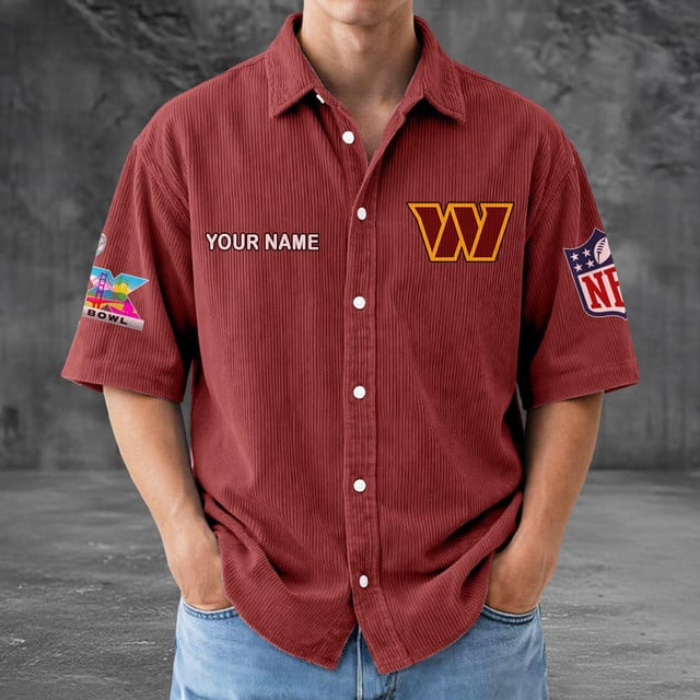 WC x NFL Men Seersucker Button Shirt DDT NTL
