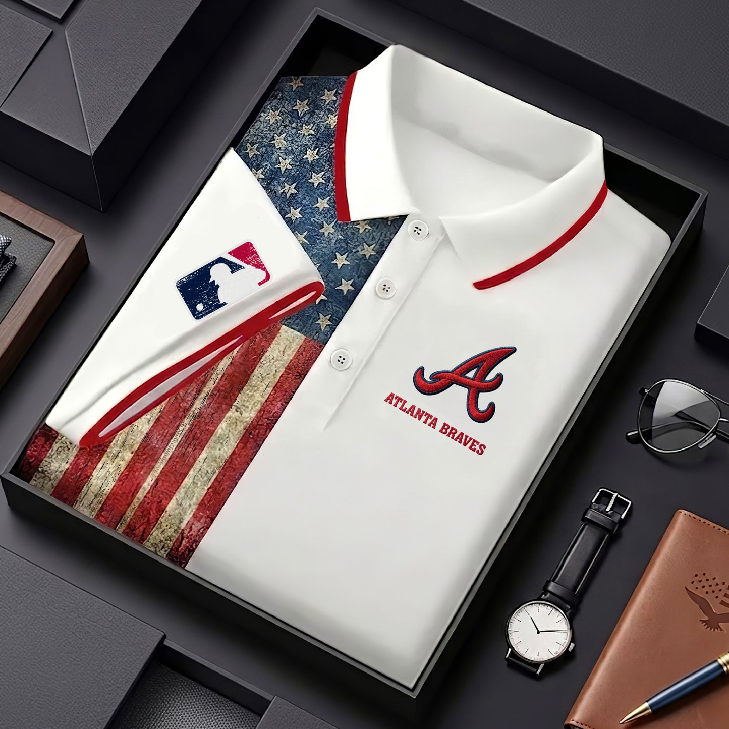 AB x MLB US Flag Polo Shirt DDT TTTZ