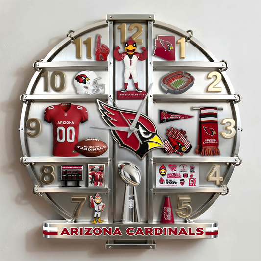 AC x NFL Home Decorative 3D Visual Effect Acrylic Wall Clock NAK CTKT