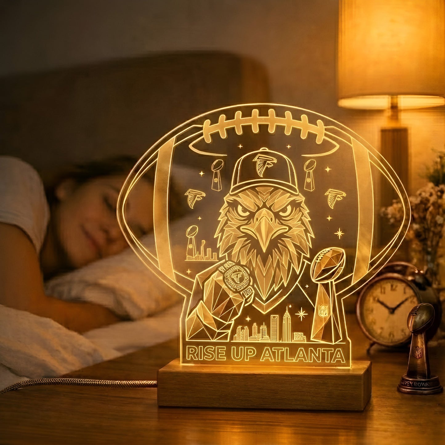 AF x NFL Acrylic LED Desk Lamp NAK NTN