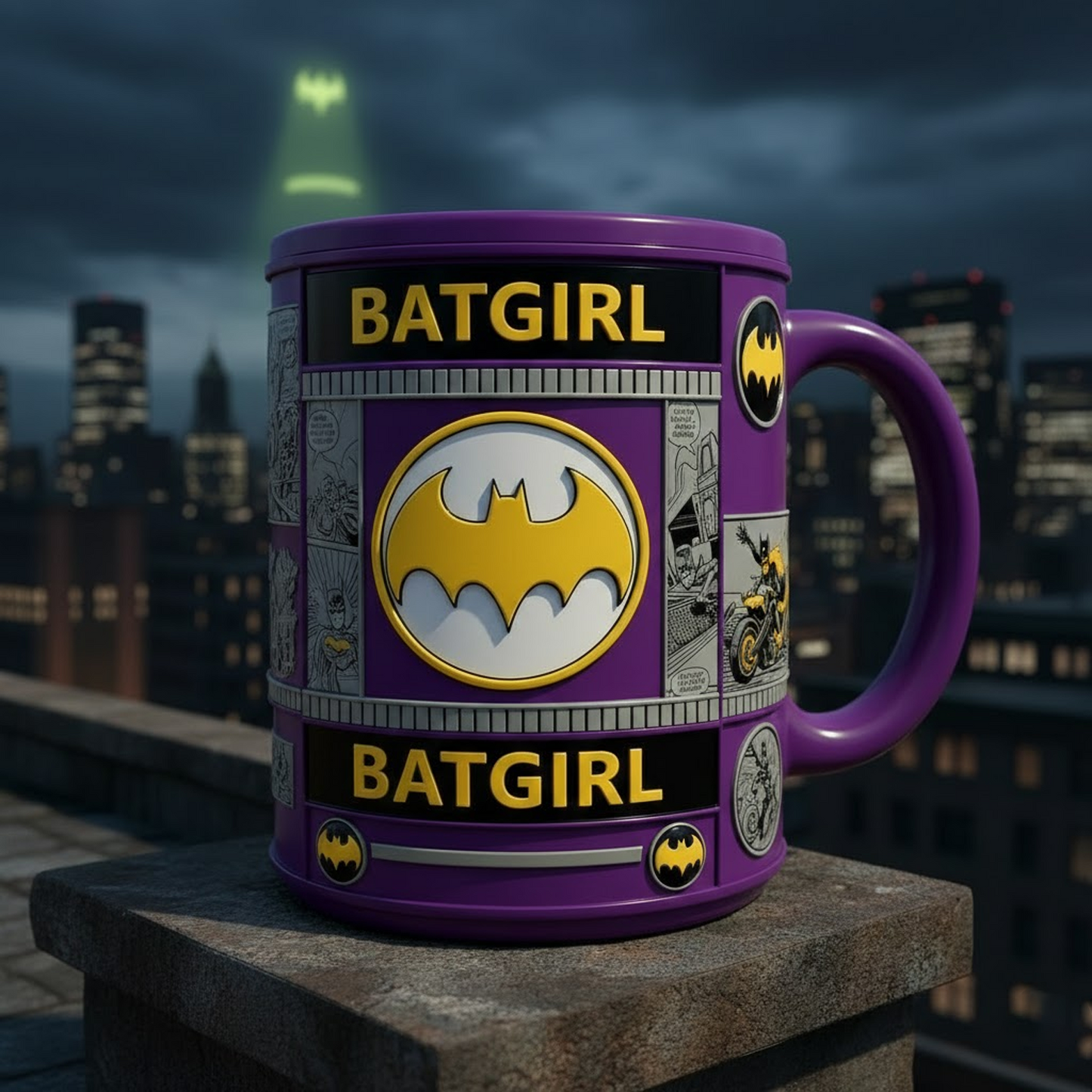 BAG X Mug featuring DC Comics legends. NAK NHT