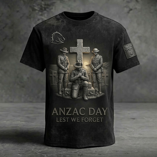 BB _ NRL ANZAC Day Commemorative T-Shirt - Lest We Forget Edition NAK TTT