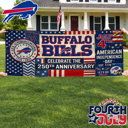 BB Premium NFL Patchwork America 250 Fabric Banner DDT NTL