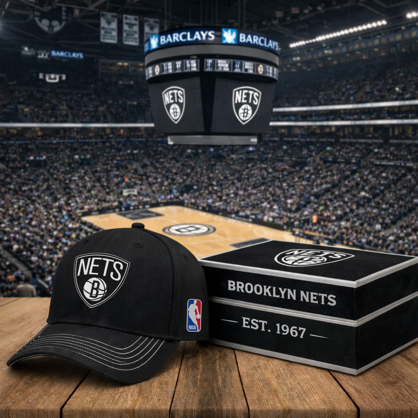 BKN x NBA Classic Fan Snapback Hat NAK NHT