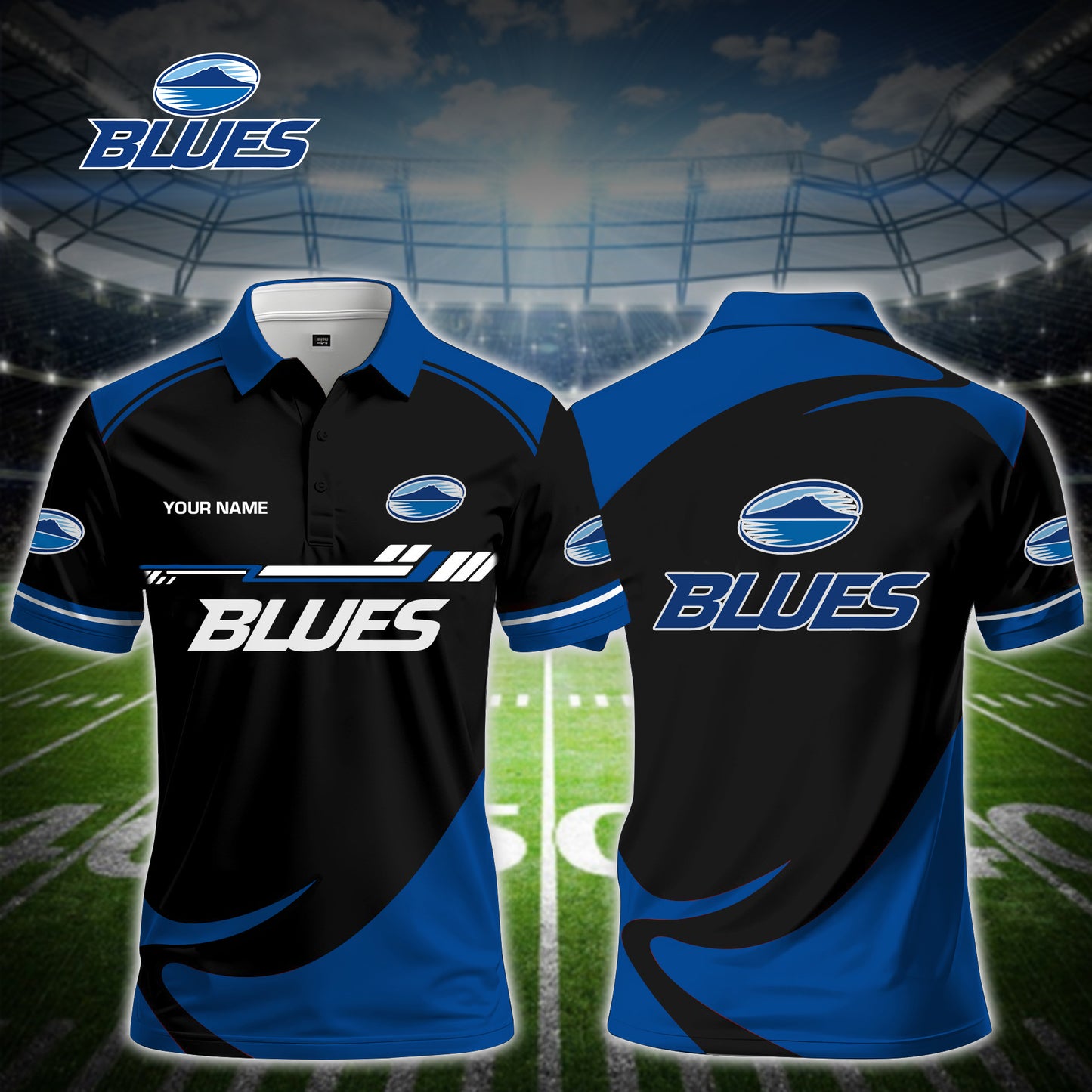BLU x SRP Premium V2 Classic Polo Shirt DDT TTTZ