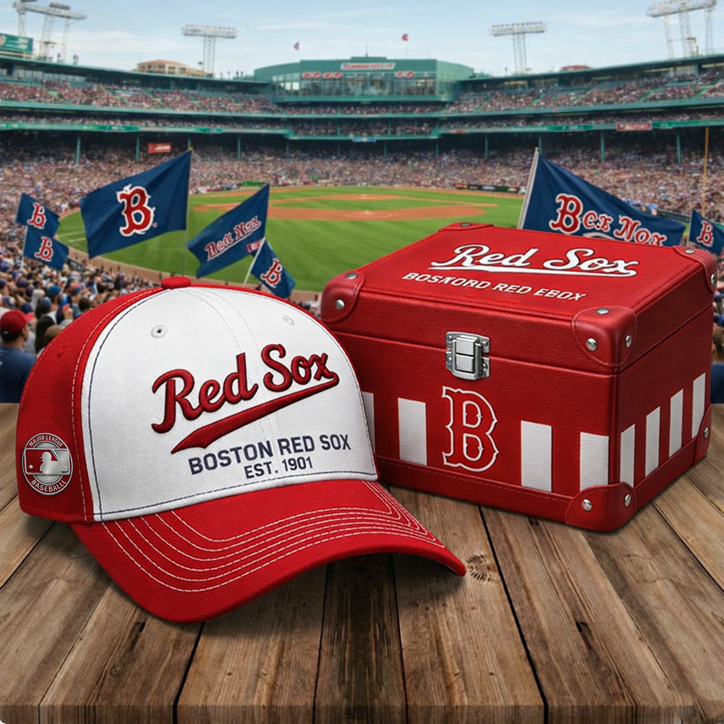 BOS X MLB Premium Baseball Fan Cap NAK NHT
