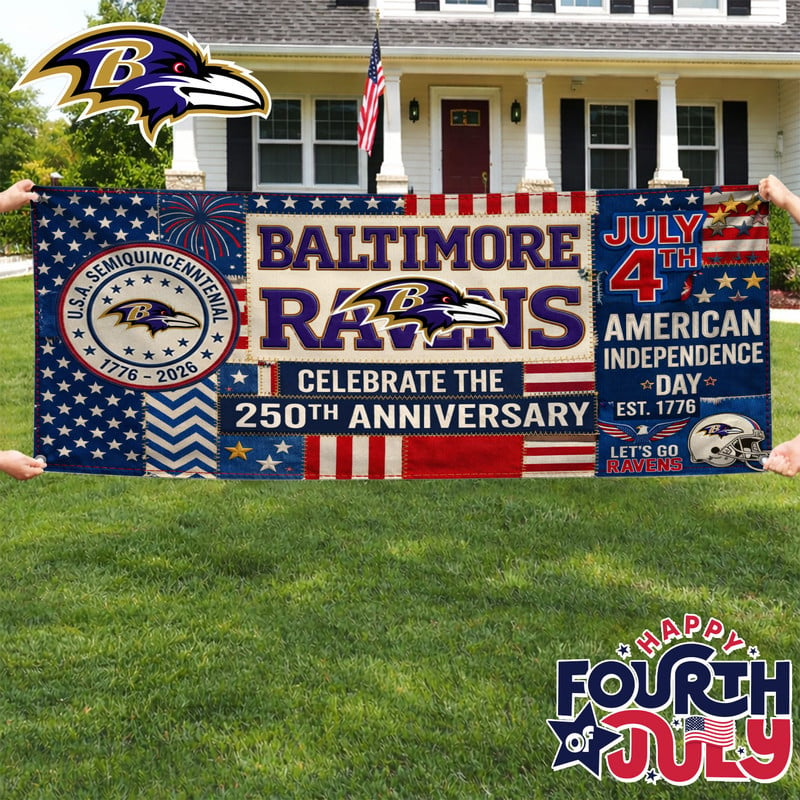 BR Premium NFL Patchwork America 250 Fabric Banner DDT NTL
