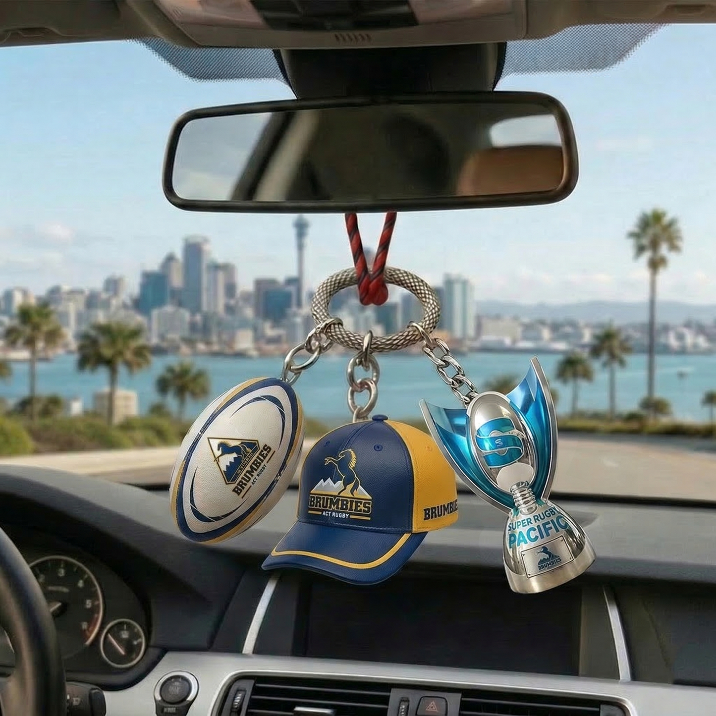BR_Super Rugby Pacific Car Rearview Mirror Charm NAK TTT