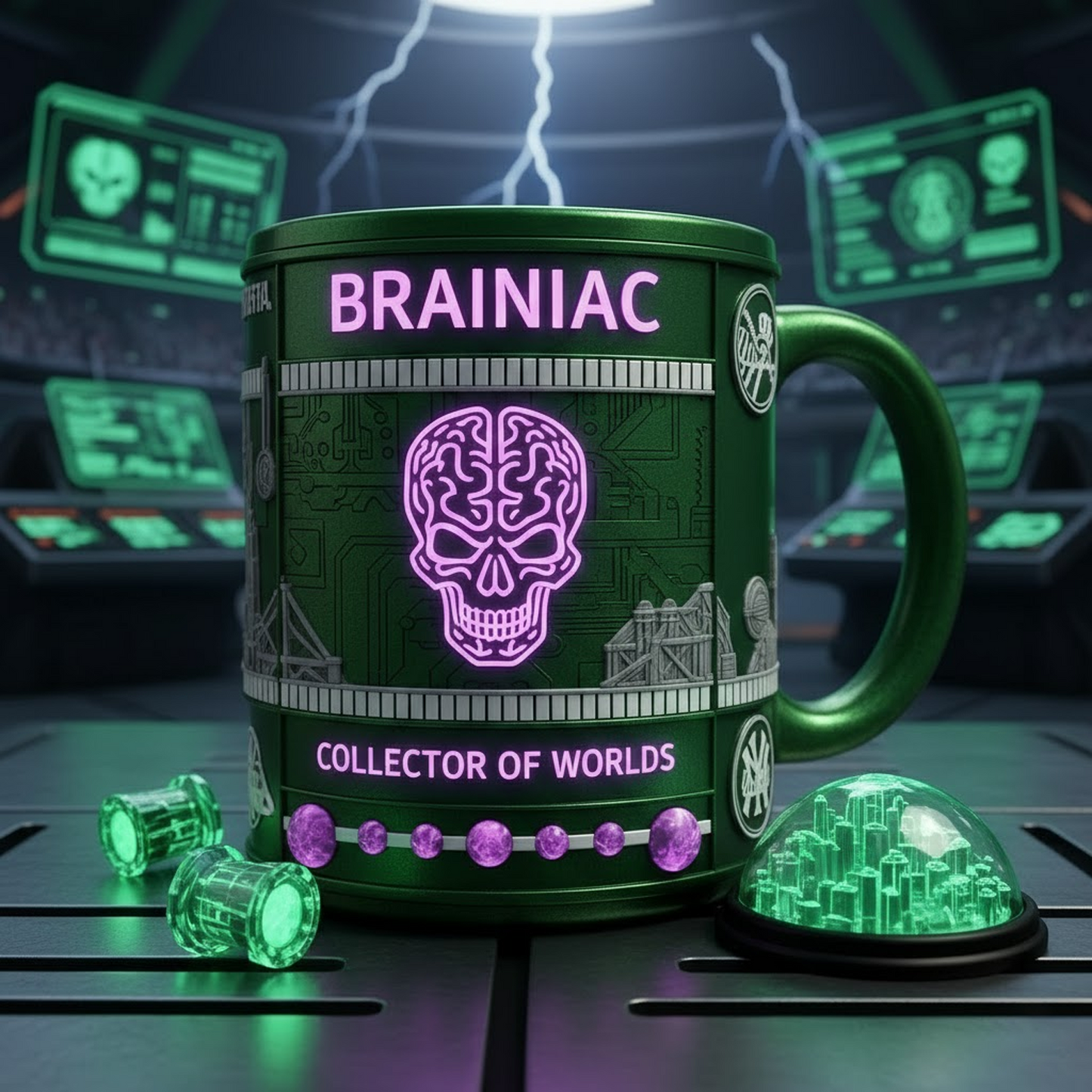 BRA X Mug featuring DC Comics legends. NAK NHT