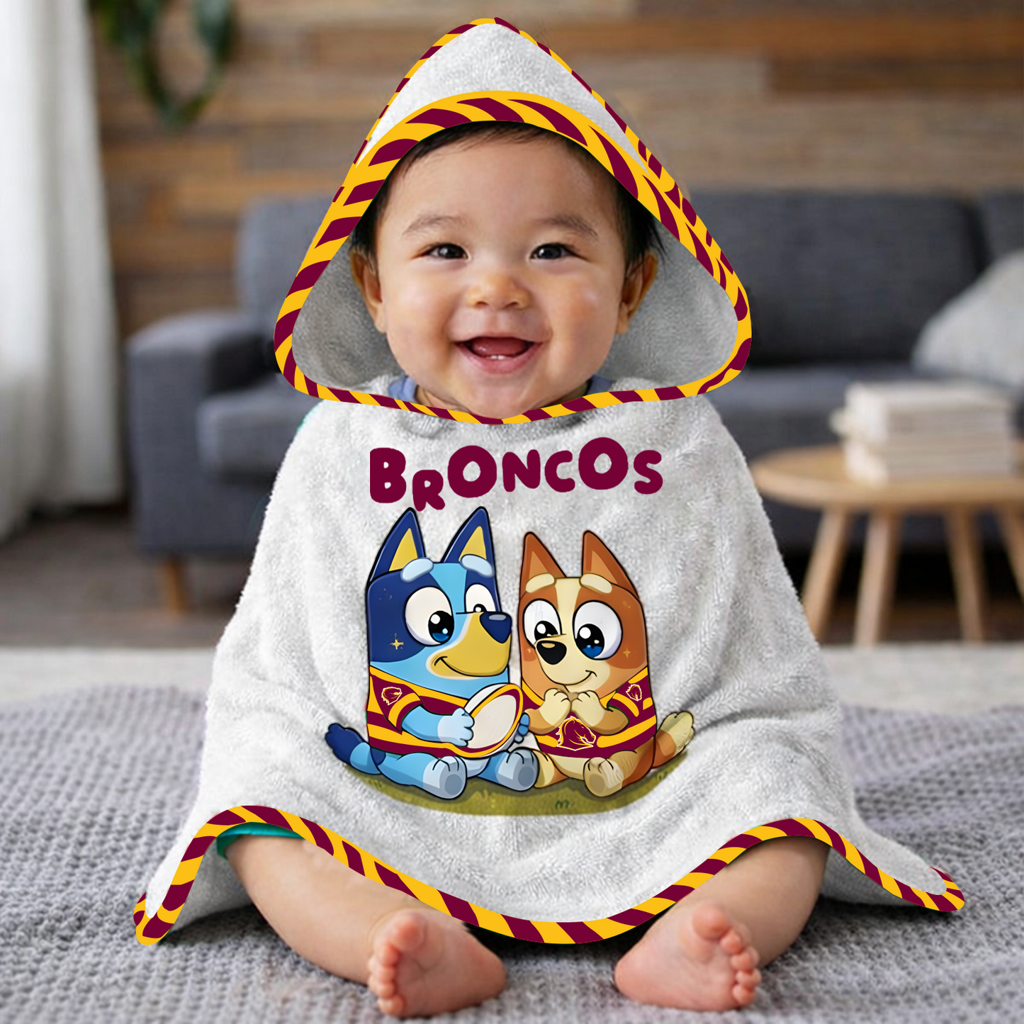 BRE x NRL Cute Baby Bath Hooded Towel NAK NHT