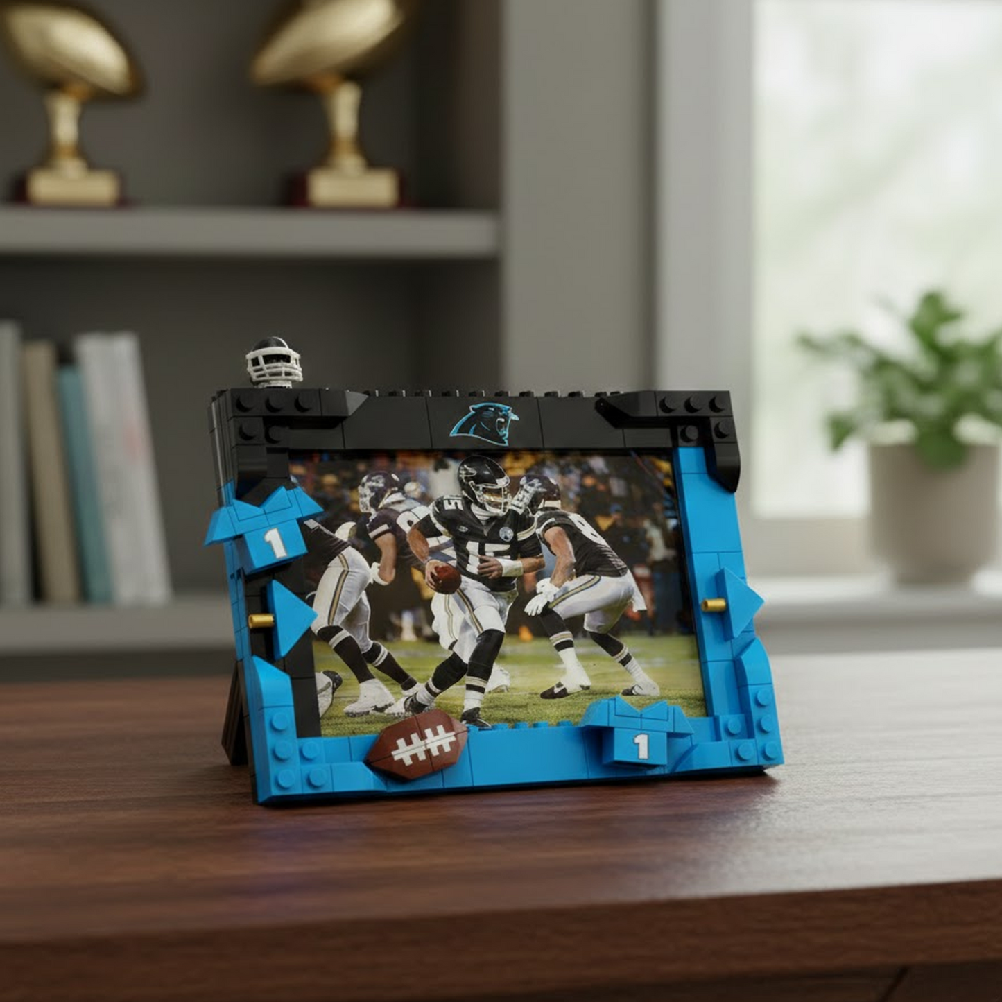 CAR X NFL Football Photo Frame Building Set Compatible Display Gift For Fans NAK NHT