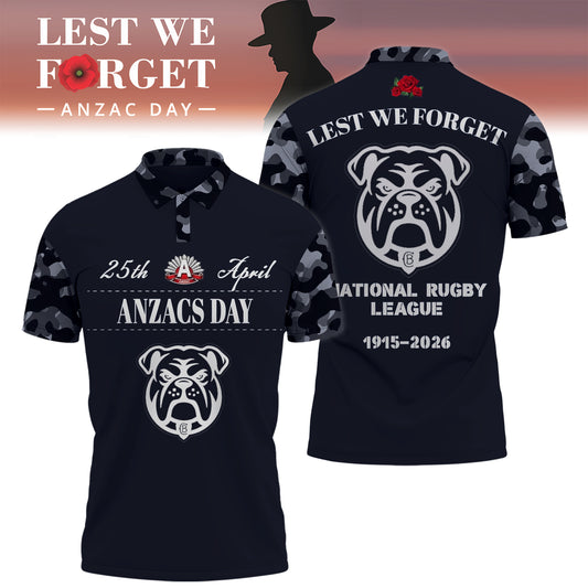 CBB x NRL 2026 Anzac Day Polo Shirt DDT TTTZ