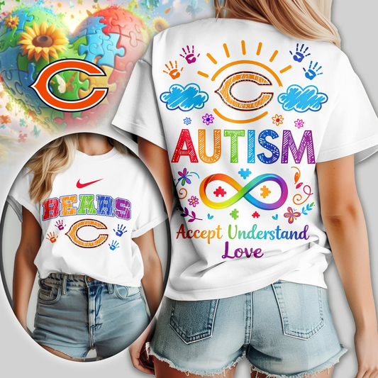 CHI Premium NFL National Autism Acceptance Month Women Shirt DDT NTL