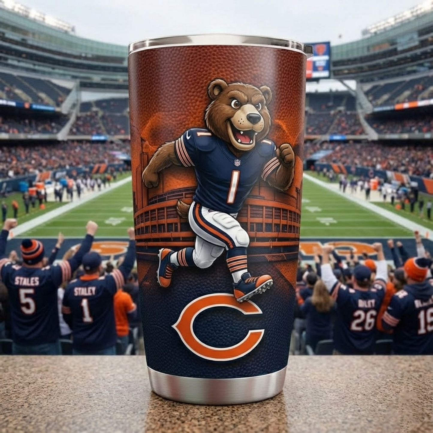 CHI X NFL mascot-shaped thermal mug NAK NHT