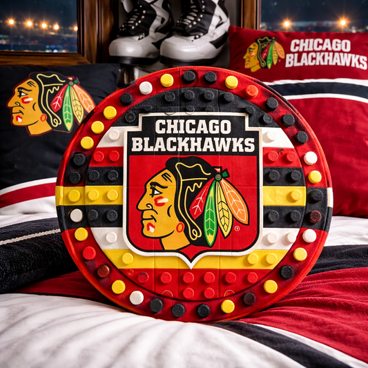 CHI x NHL Hockey Logo Plush Pillow NAK NHT