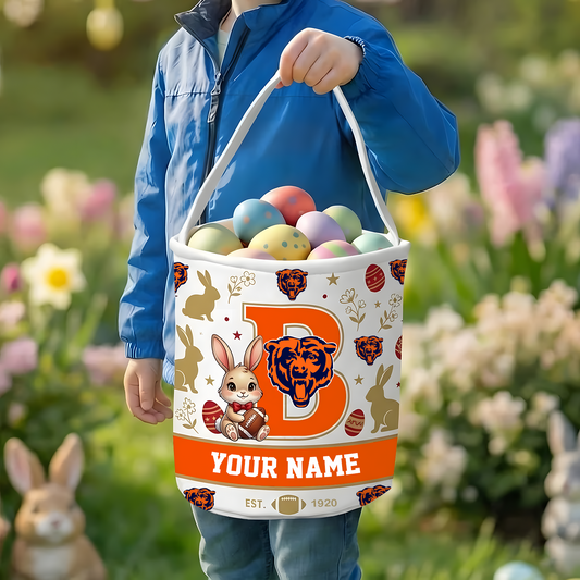 CHI x Personalized Easter Bunny Egg Hunt Basket NAK NHT