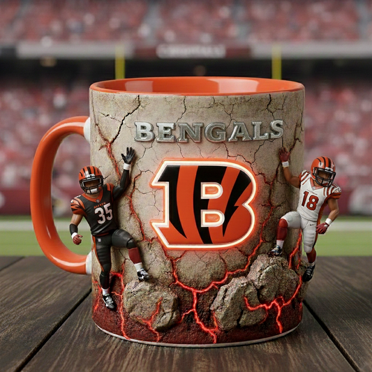 CIN x NFL Coffee Accent Mug - Personalized Gifts  NAK CTKT