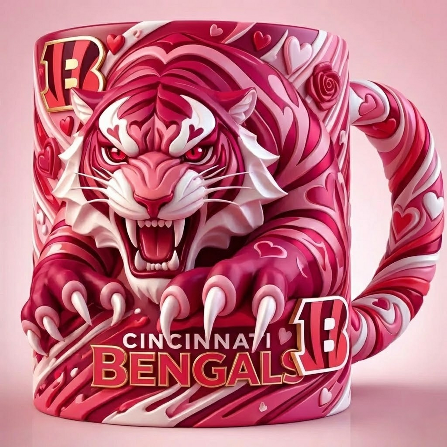 CIN X NFL Love Season Mug - Valentine V2 NAK NHT