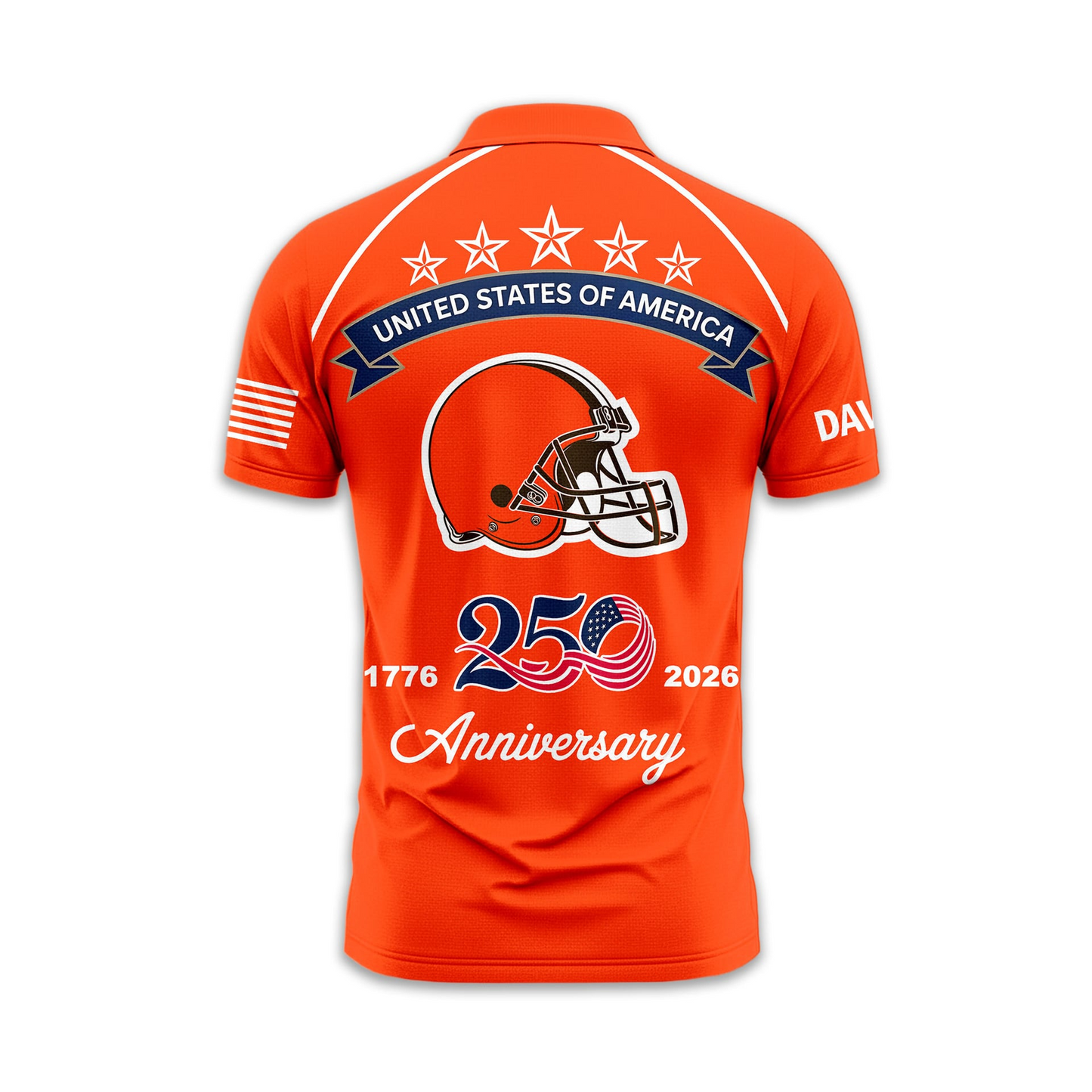 CLE Premium NFL American Semiquincentennial Polo Shirt DDT NTL