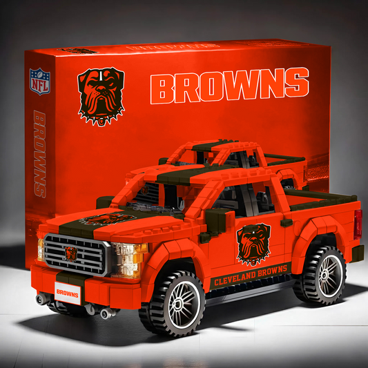 CLE X NFL 3D Racing Truck Model Building Block Set NAK NHT