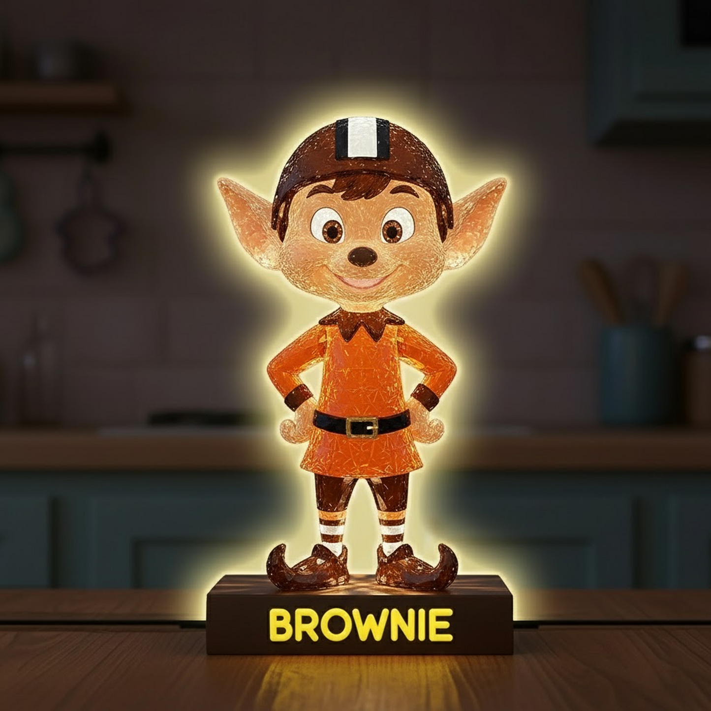 CLE X NFL Funny Characters Acrylic Light Box - Personalized Gifts NAK NHT