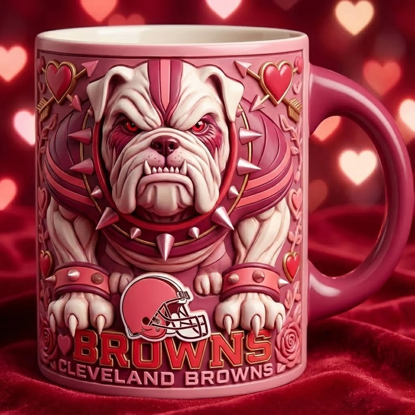 CLE X NFL Love Season Mug - Valentine V2 NAK NHT