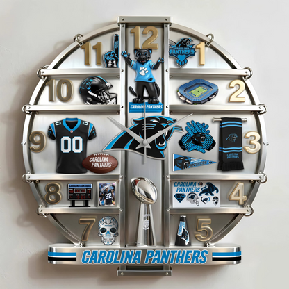 CP x NFL Home Decorative 3D Visual Effect Acrylic Wall Clock NAK CTKT