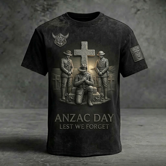 CR _ NRL ANZAC Day Commemorative T-Shirt - Lest We Forget Edition NAK TTT