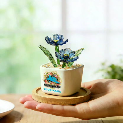 CSS  _NRL Custom Birth Month Glass Flower Pot Handmade Gift For Fan - Limited Edition NAK TTT