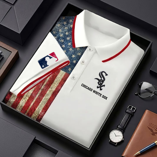 CWS x MLB US Flag Polo Shirt DDT TTTZ
