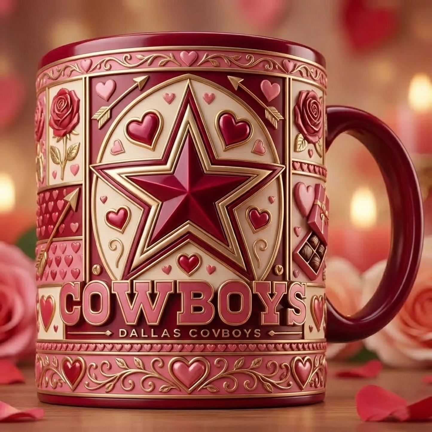 DAL X NFL Love Season Mug - Valentine 2026 NAK NHT