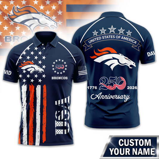 DB Premium NFL American Semiquincentennial Polo Shirt DDT NTL