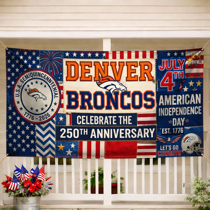 DB Premium NFL Patchwork America 250 Fabric Banner DDT NTL