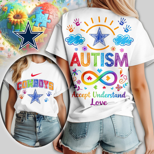 DC Premium NFL National Autism Acceptance Month Women Shirt DDT NTL
