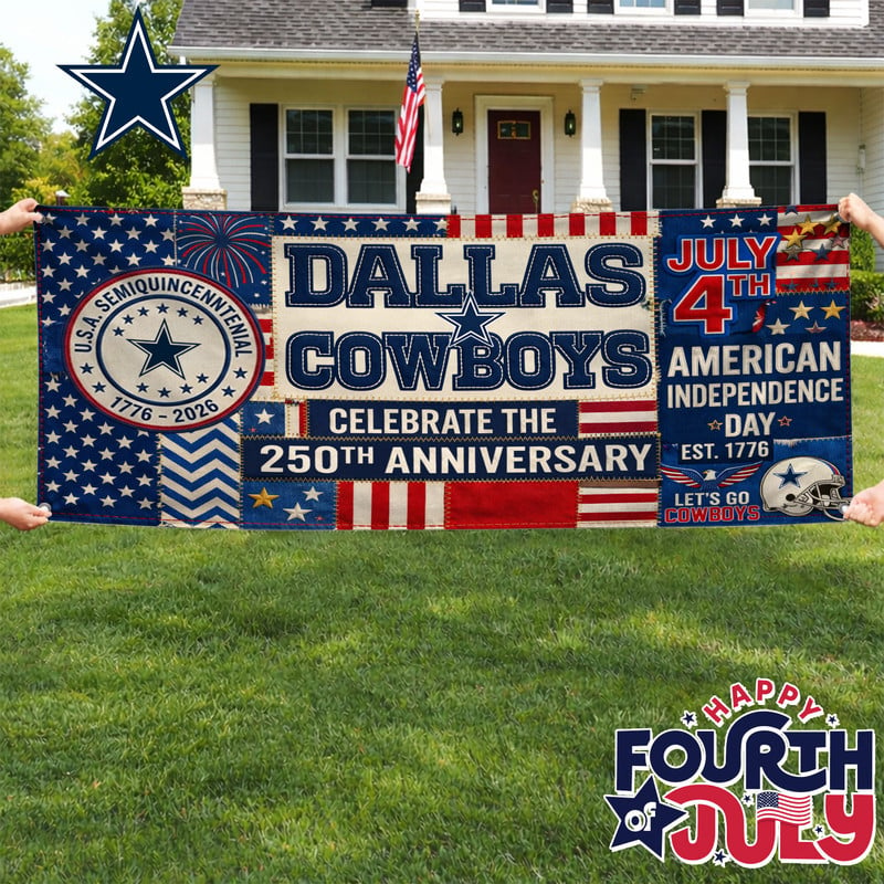 DC Premium NFL Patchwork America 250 Fabric Banner DDT NTL