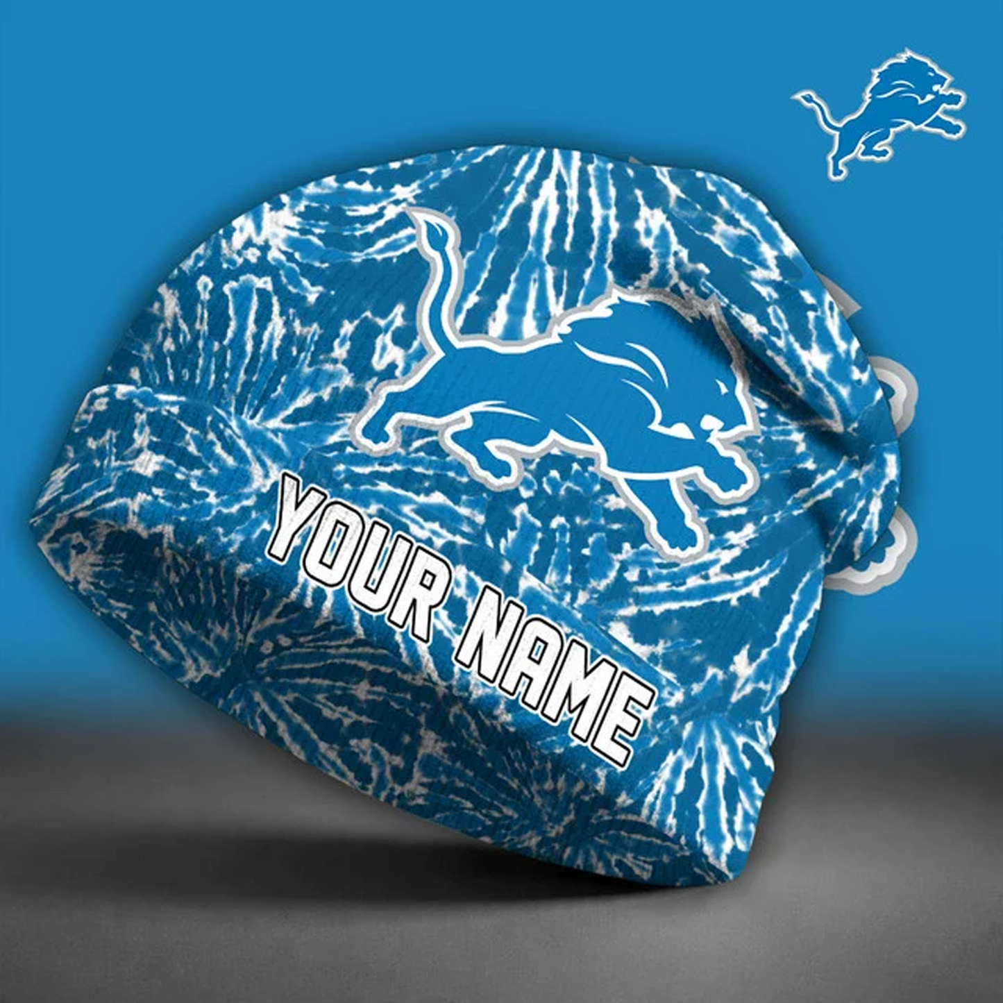 DET X NFL Beanie Hat Custom Name Gifts For Fans - Limited Edition NAK NHT