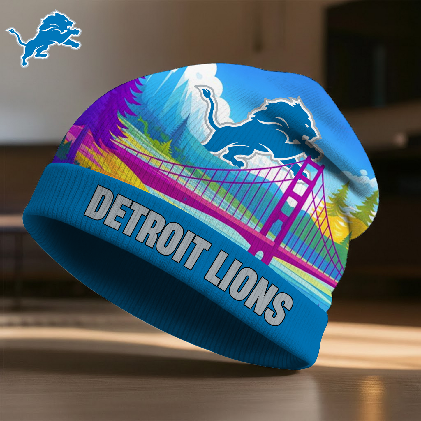 DET X NFL Premium Super Bowl LX Beanie Hat HY NAK NHT