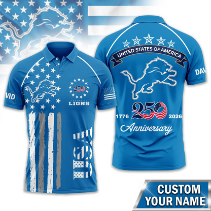 DL Premium NFL American Semiquincentennial Polo Shirt DDT NTL