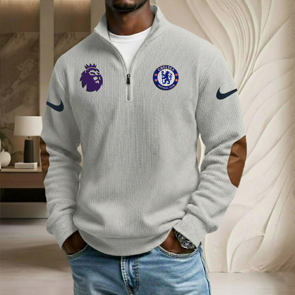 EPL x CHE Sport Stand Collar Half-zip Sweatshirt HLP HLPHUONG