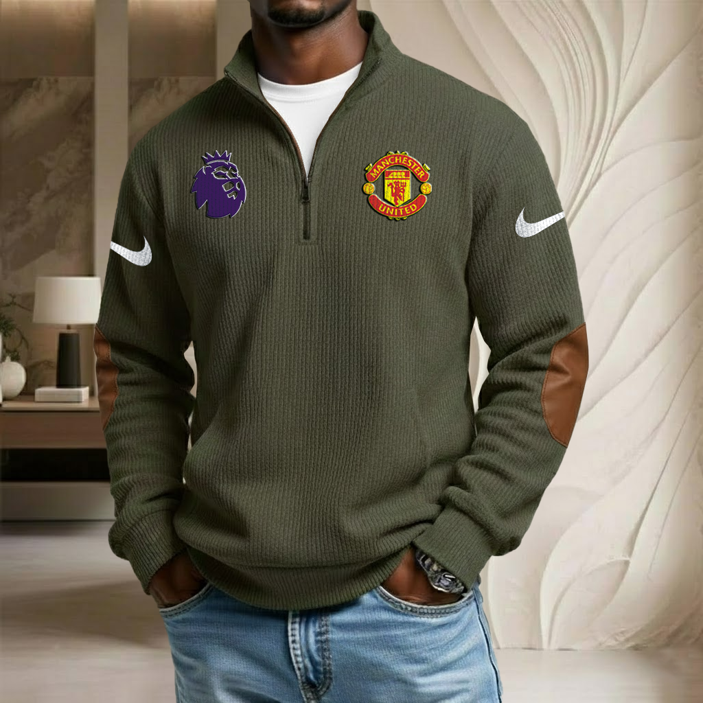 EPL x MU Sport Stand Collar Half-zip Sweatshirt HLP HLPHUONG