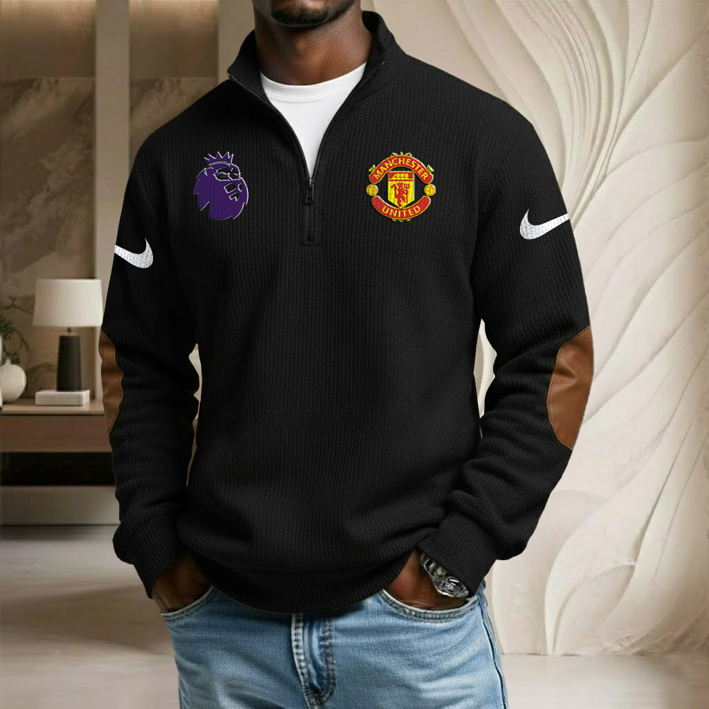 EPL x MU Sport Stand Collar Half-zip Sweatshirt HLP HLPHUONG