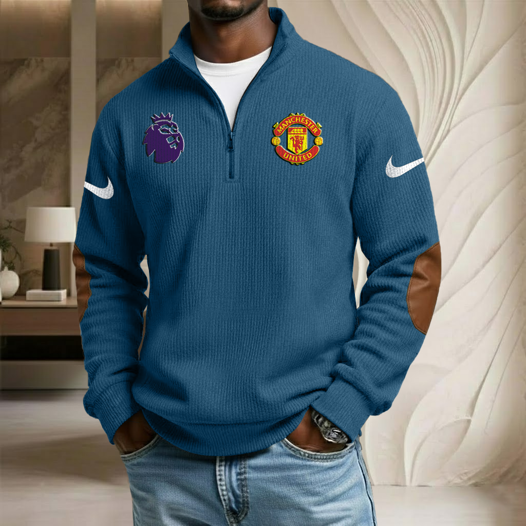 EPL x MU Sport Stand Collar Half-zip Sweatshirt HLP HLPHUONG