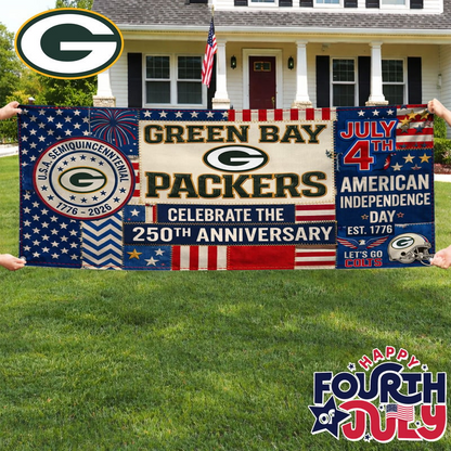 GBP Premium NFL Patchwork America 250 Fabric Banner DDT NTL