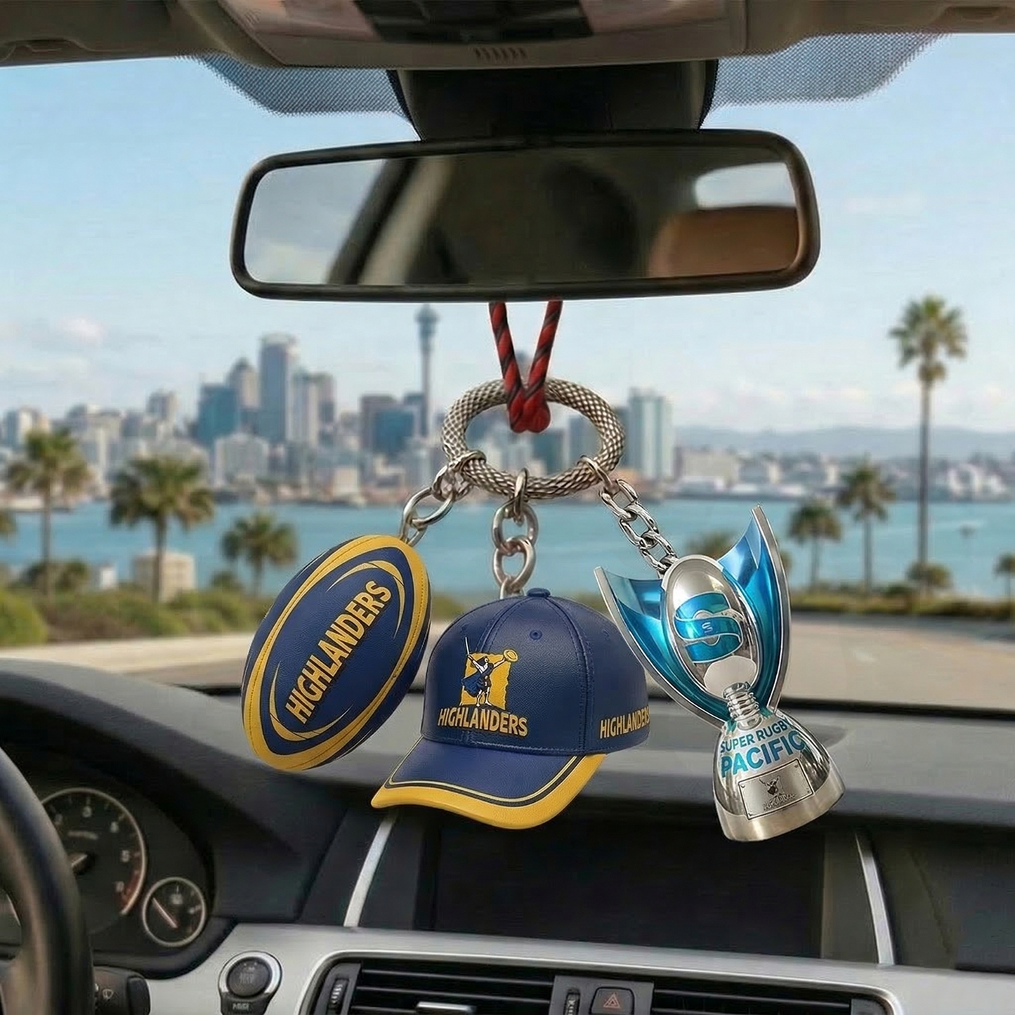 HI_Super Rugby Pacific Car Rearview Mirror Charm NAK TTT